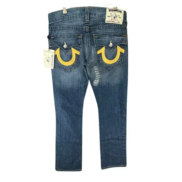 True Religion Rowdy Man Jean 31 Rare Thick Stitch Flap  display picture 1